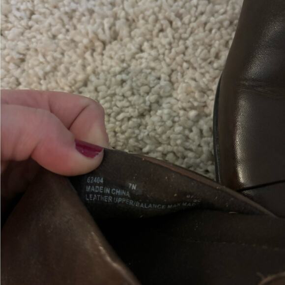 Clarks Brown Leather Slip On Clog Mules Shoes 7 Narrow - Picture 4 of 5